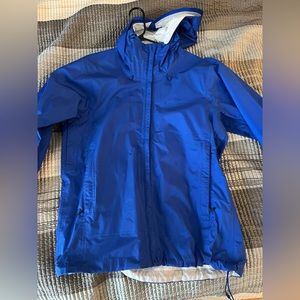 Patagonia blue rain jacket . Size medium